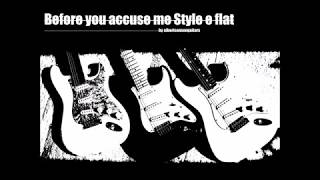 Video thumbnail of "Blues Backing Track "Before you accuse me Style" E flat"