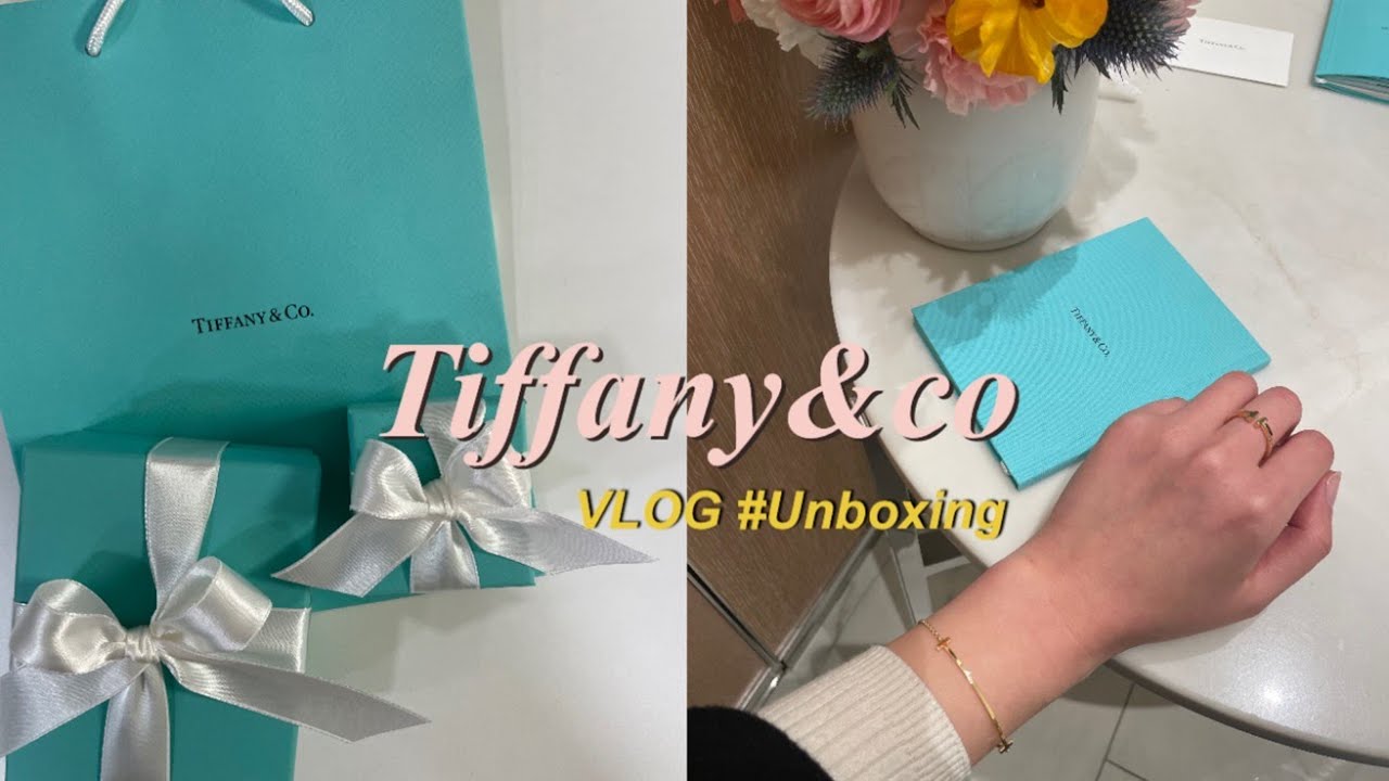 [vlog] 언박싱ㅣ티파니앤코ㅣ명품ㅣtiffany&coㅣunboxingㅣjewelleryㅣ브레이슬릿ㅣ반지ㅣ브이로그ㅣ일상 ...