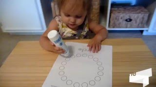 Working on circles with dot markers.