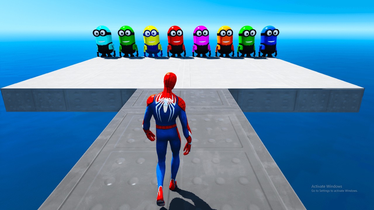 GTA 5 Water ragdolls | SPIDERMAN Jumps/Falls Compilation (Euphoria physics/Funny Moments) EPS 2