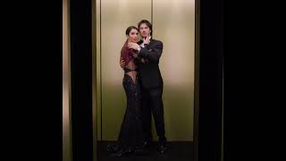 Ian Somerhalder and Nikki Reed | Golden Globes Party Elevator | InStyle