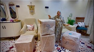 اكبر طرد هدايا من بنت قطر 🇶🇦🤍لكل العايلة بكيت من الفرحه 🤍