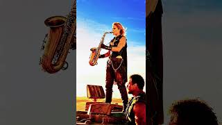 Post-Apocalyptic Sax Goddess?! 🔥🎷💀 #epicvibes