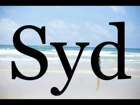 How To Pronounce Syd🌈🌈🌈🌈🌈🌈Pronunciation Of Syd - YouTube