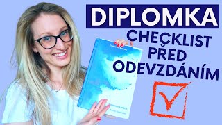 CO ZKONTROLOVAT PŘED ODEVZDÁNÍM BAKALÁŘKY / DIPLOMKY📙? - Citace, Vazba, Šablona,Korektura, Vedoucí🎯