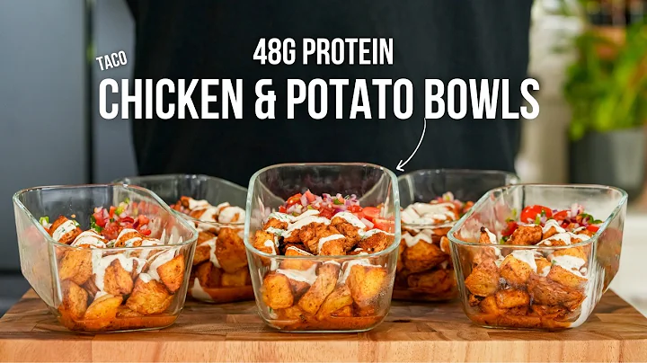 FAST TRACK Your Meal Prep In Less Than 1 HOUR | High Protein Taco Chicken Potato Bowl thumbnail