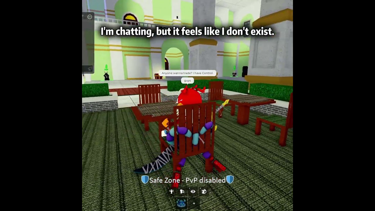 When you type in chat but no one sees it… 