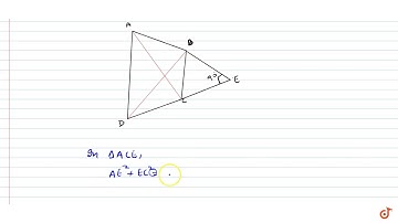In a quadrilateral ABCD, `angleA+angleD= 90^@`. Prove that  `AC^2+ BD^2= AD^2 +BC^2`.