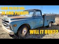 Patina Project: 1970 GMC utility body pickup Sitting 19 years!! Walk around + WILL IT RUN? Inline 6!