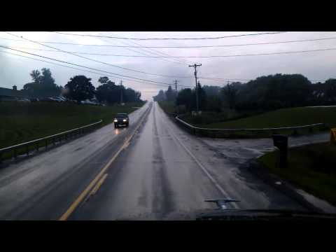 Lowville, New York on a rainy day