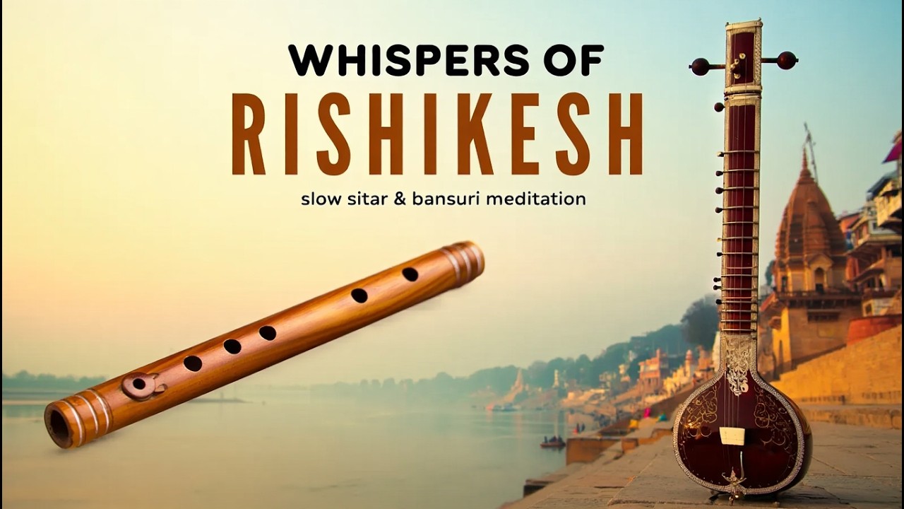 Whispers of Rishikesh – Slow Sitar & Bansuri Meditation by the Sacred River