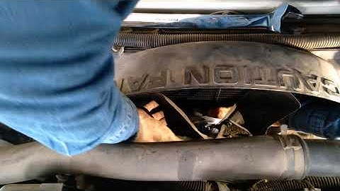 Easy1999 Dodge Cummins radiator fan clutch replacement procedure