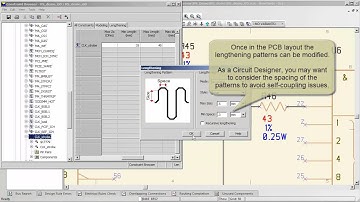 CADSTAR: Applying Length Constraints