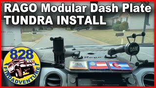 How to install the most secure and stable phone mount in a Toyota Tundra. The Rago dash plate.