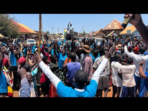 Nandala Mafabi Arriving At Bukungu Landing Site Buyende District Nandala Mafabi Arriving At Bukungu Landing Site Buyende District