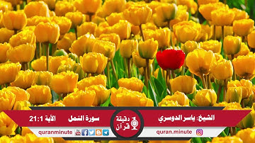 الشيخ: ياسر الدوسري (طس تلك آيات القرآن وكتاب مبين)