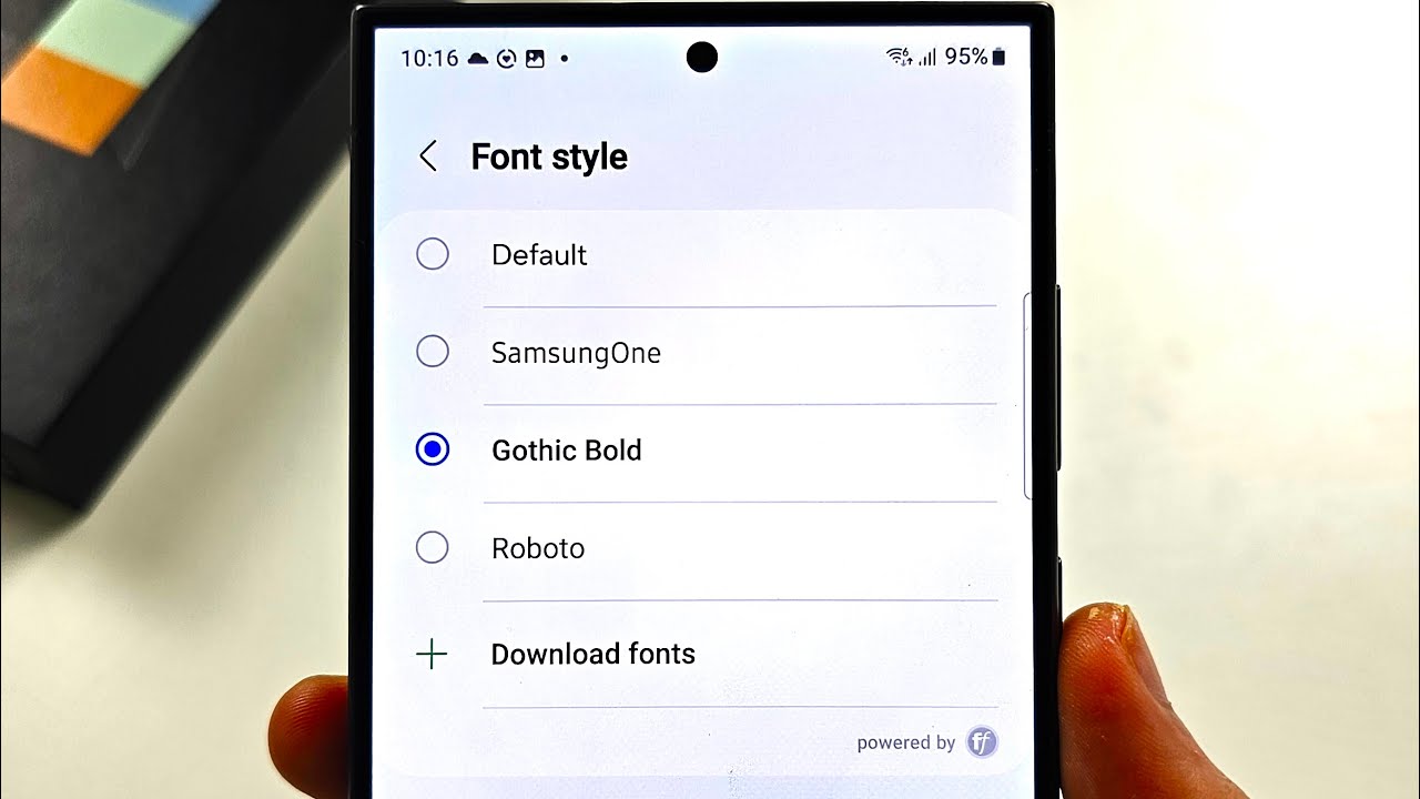 How To Change Font And Style On Samsung Galaxy S24 Ultra YouTube