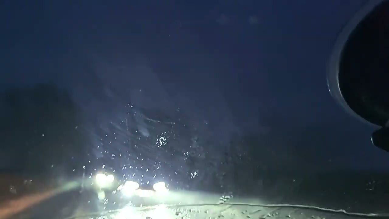 Wintery Drive To Work, 9 January 2026