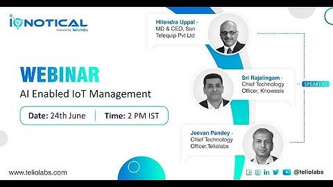 AI Enabled IoT Management - Webinar