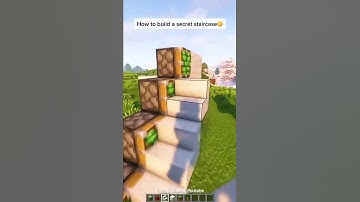 Minecraft: Hidden Staircase | #shorts