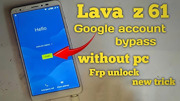 Lava Z61 Frp Unlock \ Google Account Bypass /without PC New Trick 100% ok