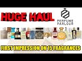 HUGE PERFUME PARLOUR HAUL | FIRST IMPRESSIONS ON 15 FRAGRANCES FROM PERFUME PARLOUR