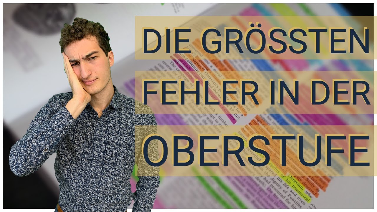Die größten FEHLER in der OBERSTUFE