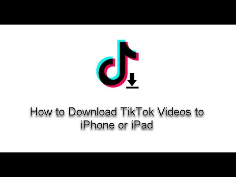 How to Download TikTok Videos to iPhone or iPad - YouTube