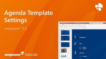 Agenda Template Settings in empower®