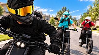 1 Runner vs 2 Hunters (E-Bike Manhunt)
