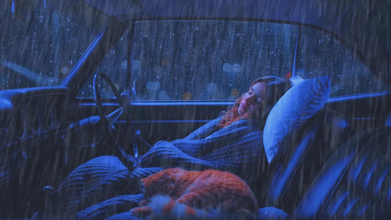 🔴🚗🌧️ CAN’T SLEEP? LIVE Violent Thunderstorm Inside Classic Car Knocks You Out in Minutes 😴