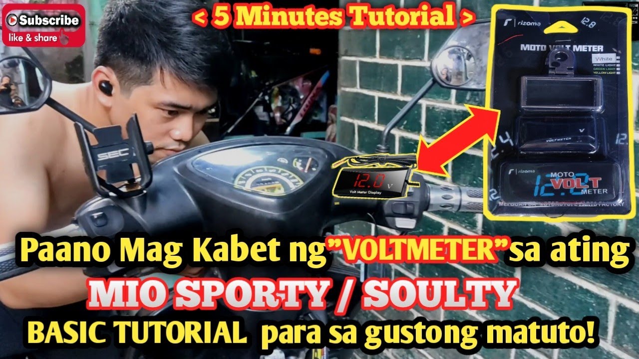 How to Install Voltmeter in MIO SPORTY/SOULTY