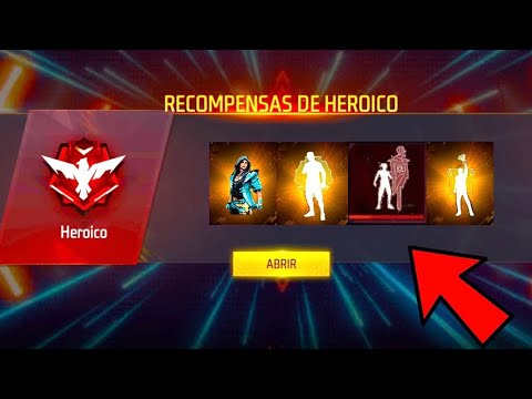 ¡CONSEGUI esta RECOMPENSA por llegar a HEROICO! 😱 Free Fire