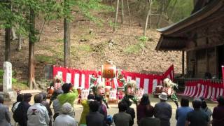 鼓城 文殊堂春祭り（上田市鹿教湯温泉）