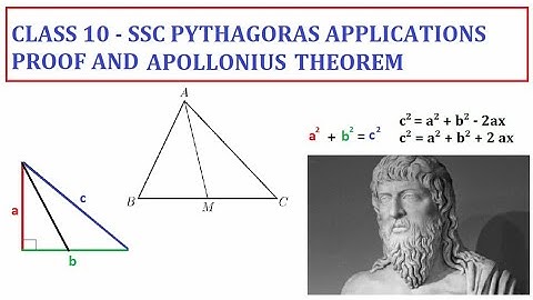 Applications of Pythagoras theorem and Apollonius Theorem | Class 10 SSC Geometry