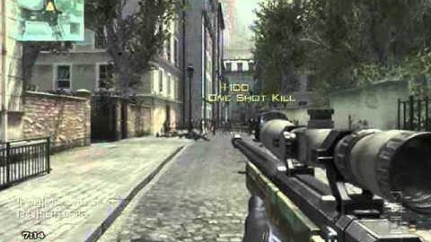 MW3 Sniper Kill + Longshot Quick Scope