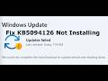 Fix Windows 11 Update KB5094126 Error We Could Not Complete Install Update Service Was Shutting Down
