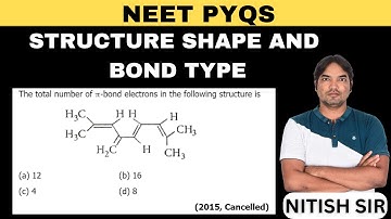 The total number of π-bond electrons in the following structure is (a) 12    (b) 16   (c) 4    (d) 8
