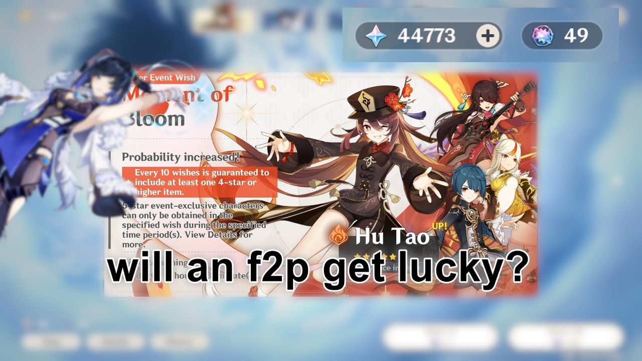 UNREAL LUCK PULLING FOR HU TAO AND HOMA! F2P Wishing Session V3.4