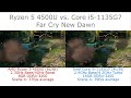 Ryzen 5 4500U vs. Core i5 1135G7 - Far Cry New Dawn