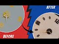 Lets makeover to a boring wall clock diy  dauds art 