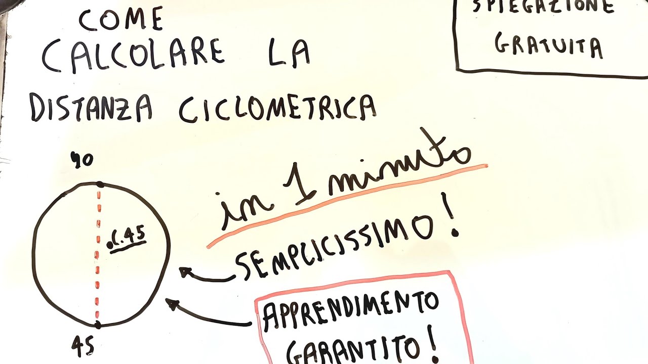 Come Si Calcola La Distanza Tra Due Punti COME CALCOLARE LA DISTANZA CICLOMETRICA AL LOTTO - YouTube