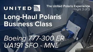 United's NEW Polaris Flight from San Francisco to Manila | UA 191