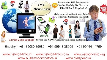 Bulk SMS Service Provider in Namakkal Bulk SMS Company - Net World