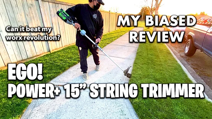 Ego Power+ 15" string trimmer honest review vs worx gt revolution ~ spring lawncare ~ upgrade?