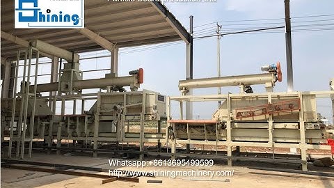 small capacity particleboard production line from Shining machinery