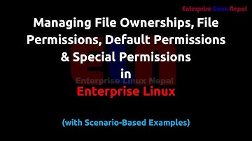 Managing File/Directory Ownership and Permission in Enterprise Linux (with Scenario-Based Example)