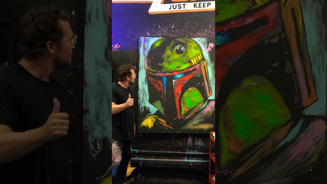 Painting BOBA FETT in 8 minutes! 