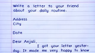 Letter to friend || informal letter to a friend || letter to your friend ||