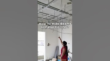 Hide beams beautifully using modern false ceilings & creative lighting. #falseceiling #trending